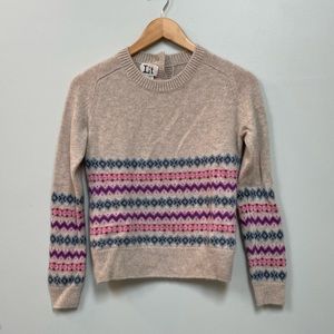 Sweater with button detail on back